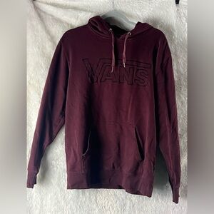 Vans Burgundy Hoodie with Logo